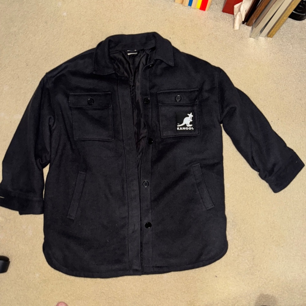 Kangol Gray Textured Jacket/Shacket